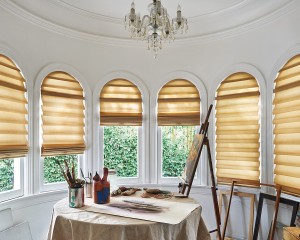 Vignette Modern Roman Shades with LiteRise-min